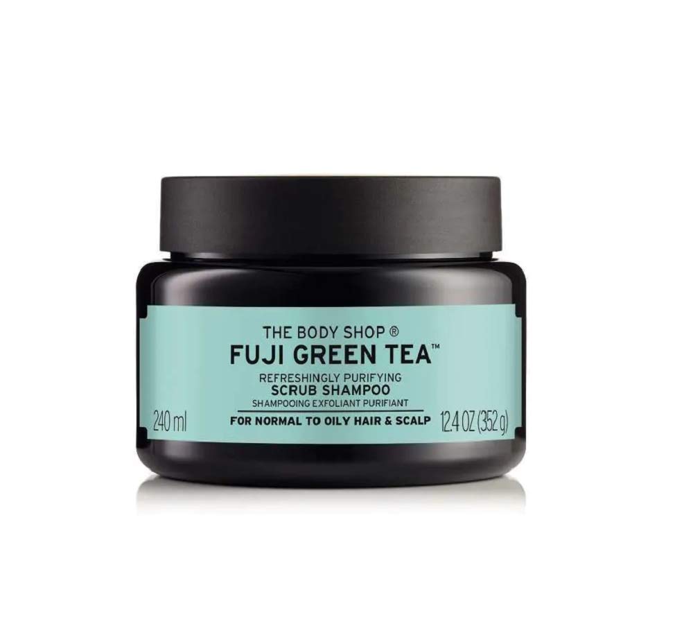 Tẩy tế bào chết da đầu The Body Shop Fuji Green Tea Cleansing Hair Scrub.