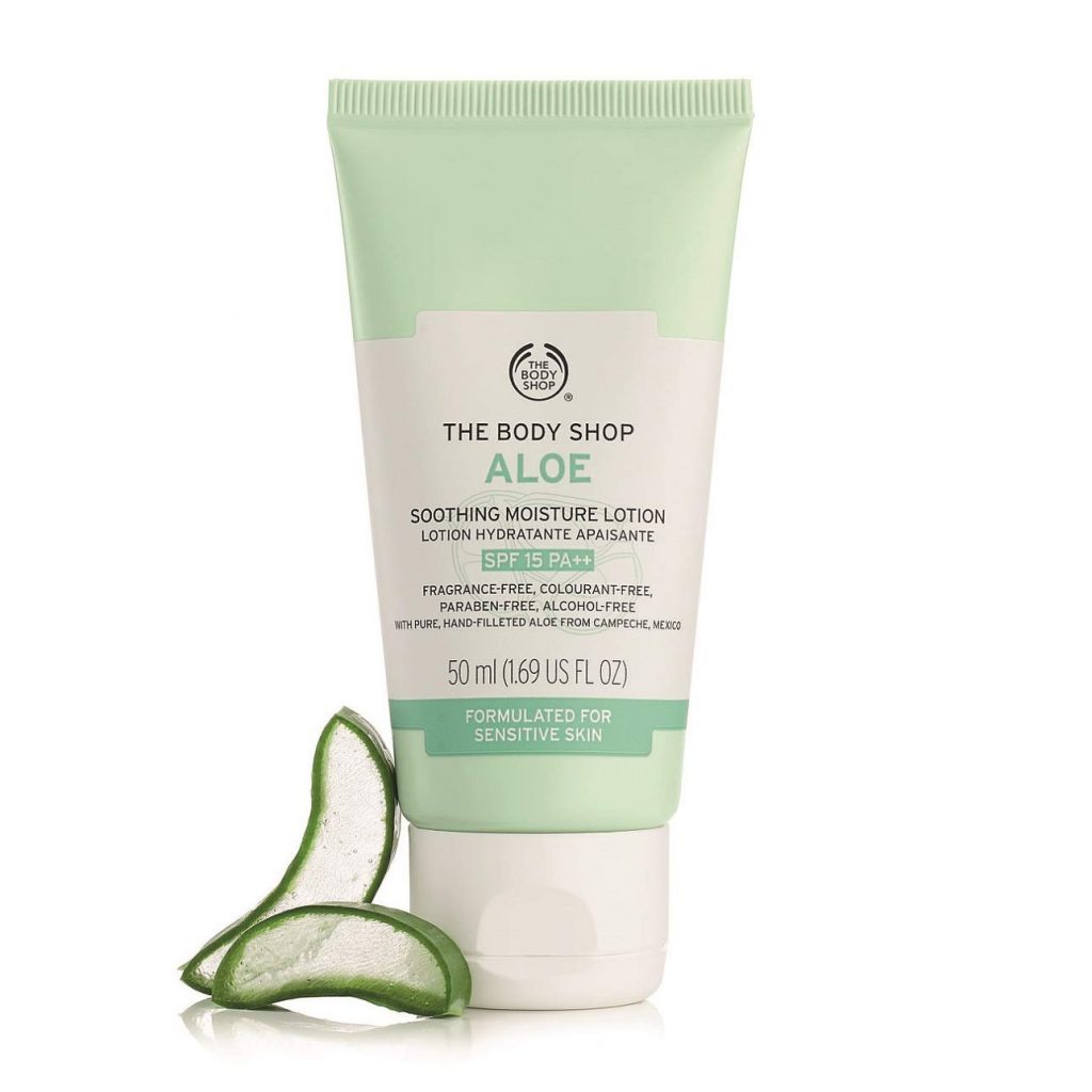 The Body Shop Aloe Soothing Moisture Lotion SPF15.