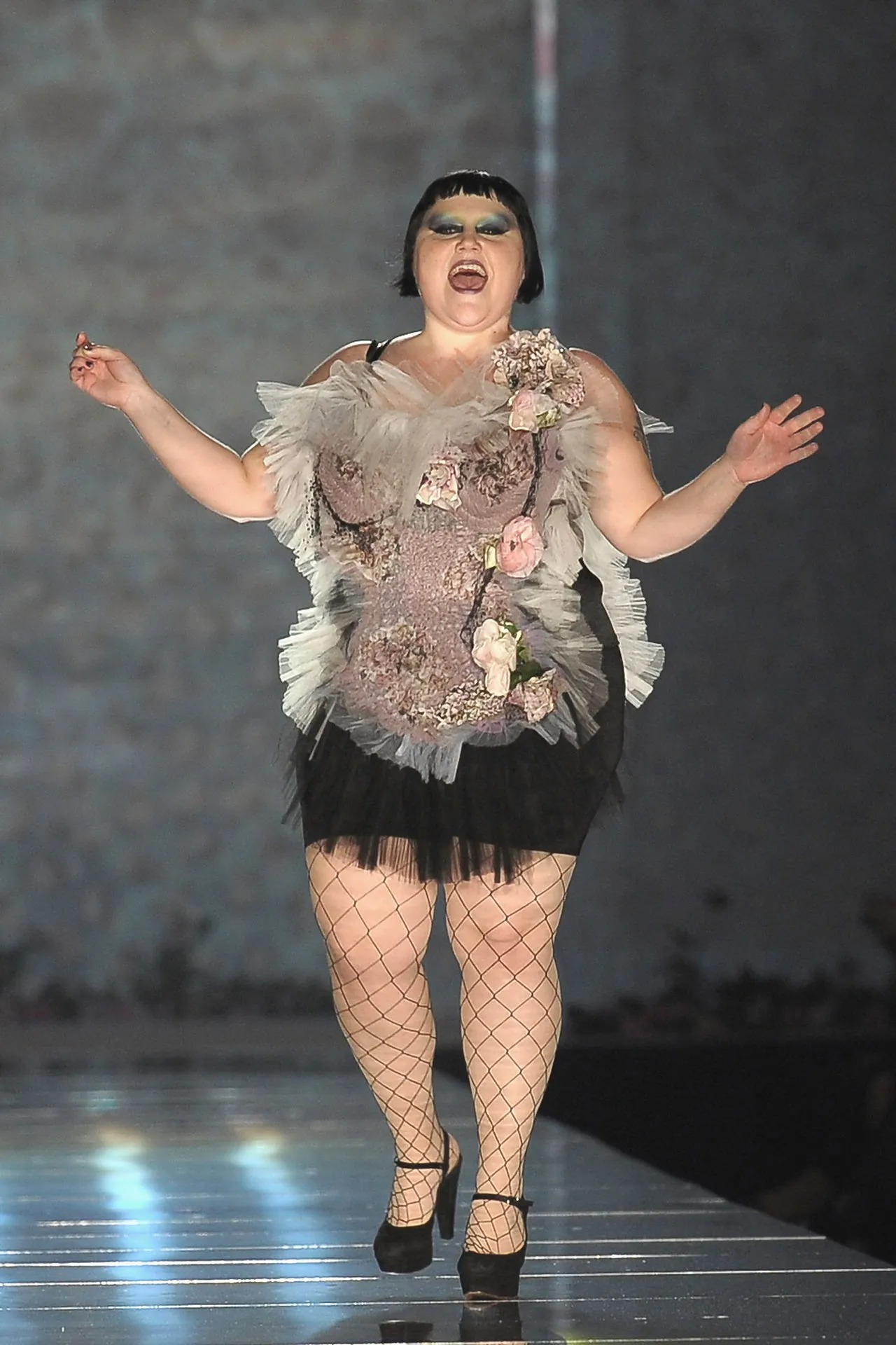 người mẫu Beth Ditto catwalk Jean Paul Gaultier