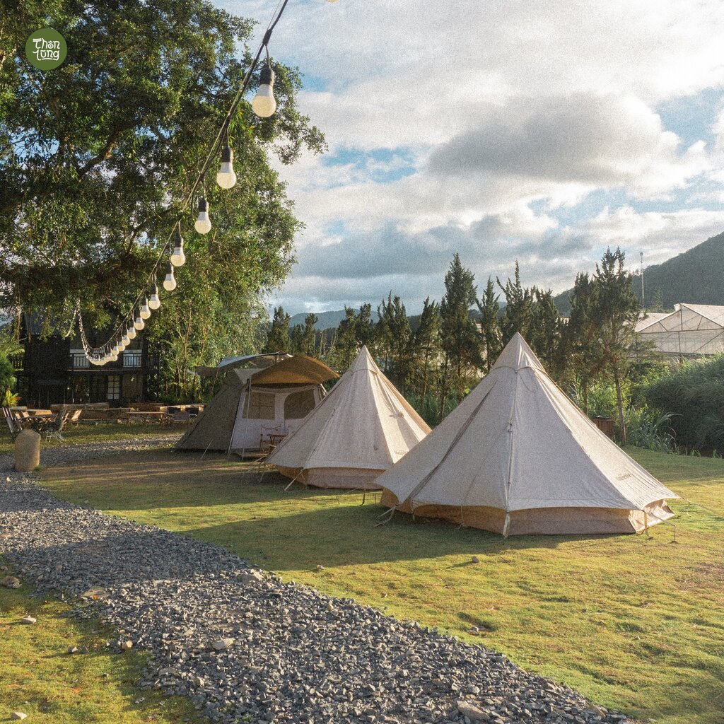 lều cắm trại thôn lũng