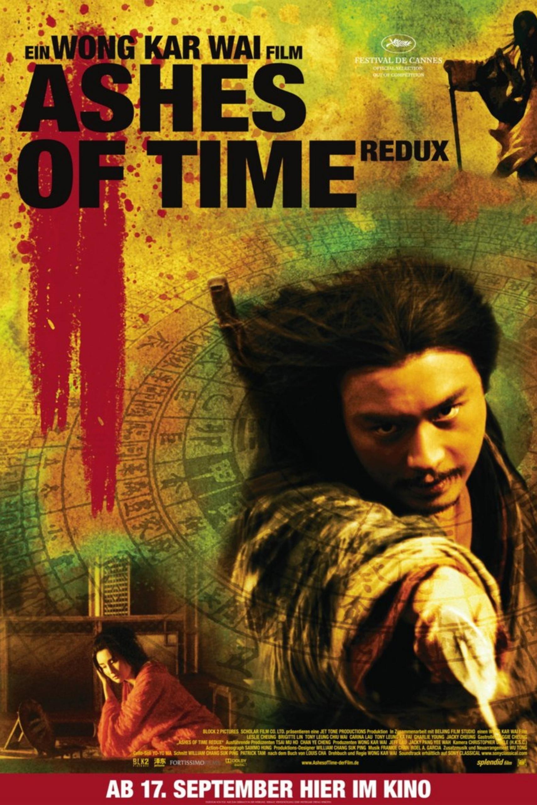 poster phim Hồng Kông Ashes of Time do Vương Gia Vệ làm đạo diễn với sự tham gia của Trương Quốc Vinh