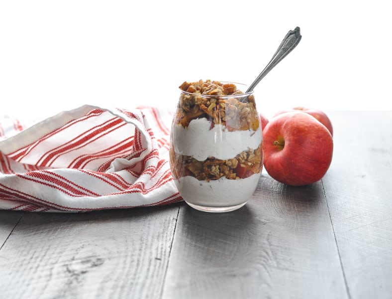 Yogurt parfait apple pie