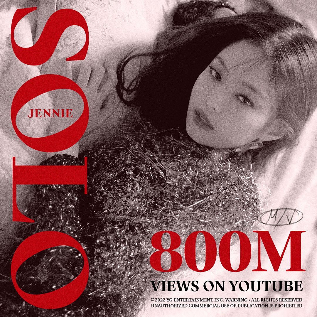 số lượt views của MV Solo Jennie