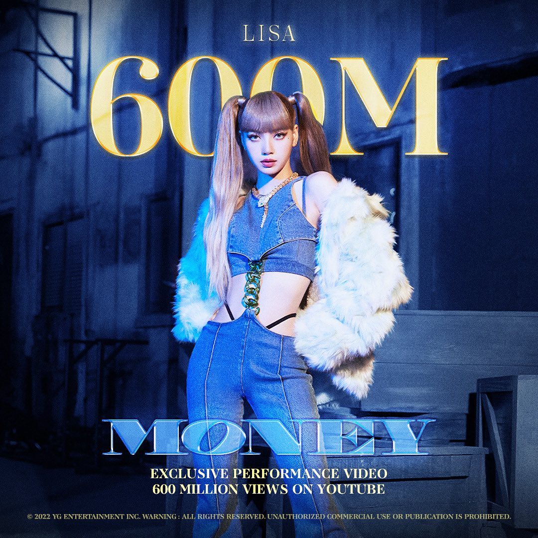 số view của Perfomance Video Money Lisa