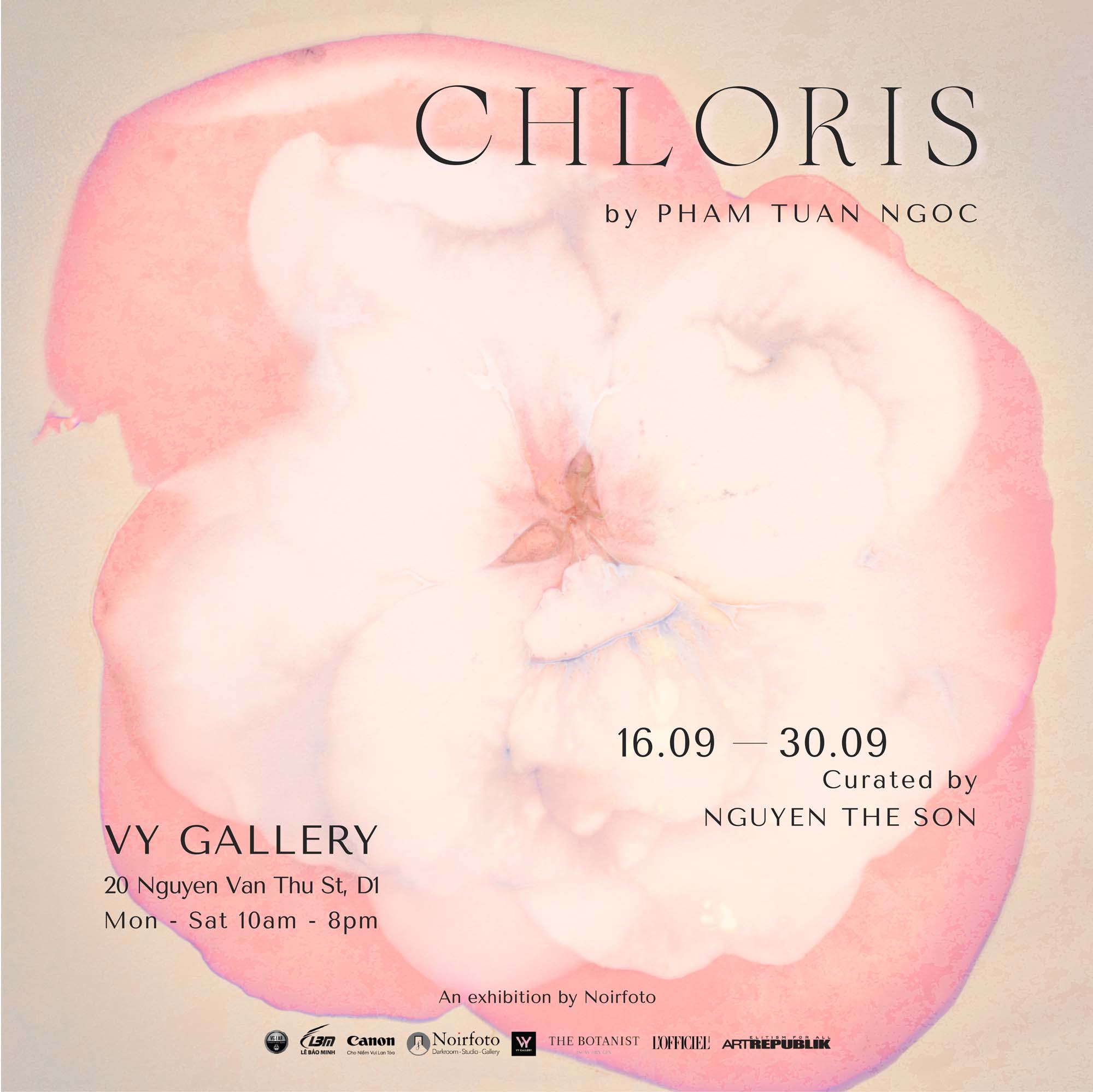 poster triển lãm nghệ thuật Chloris bất tử