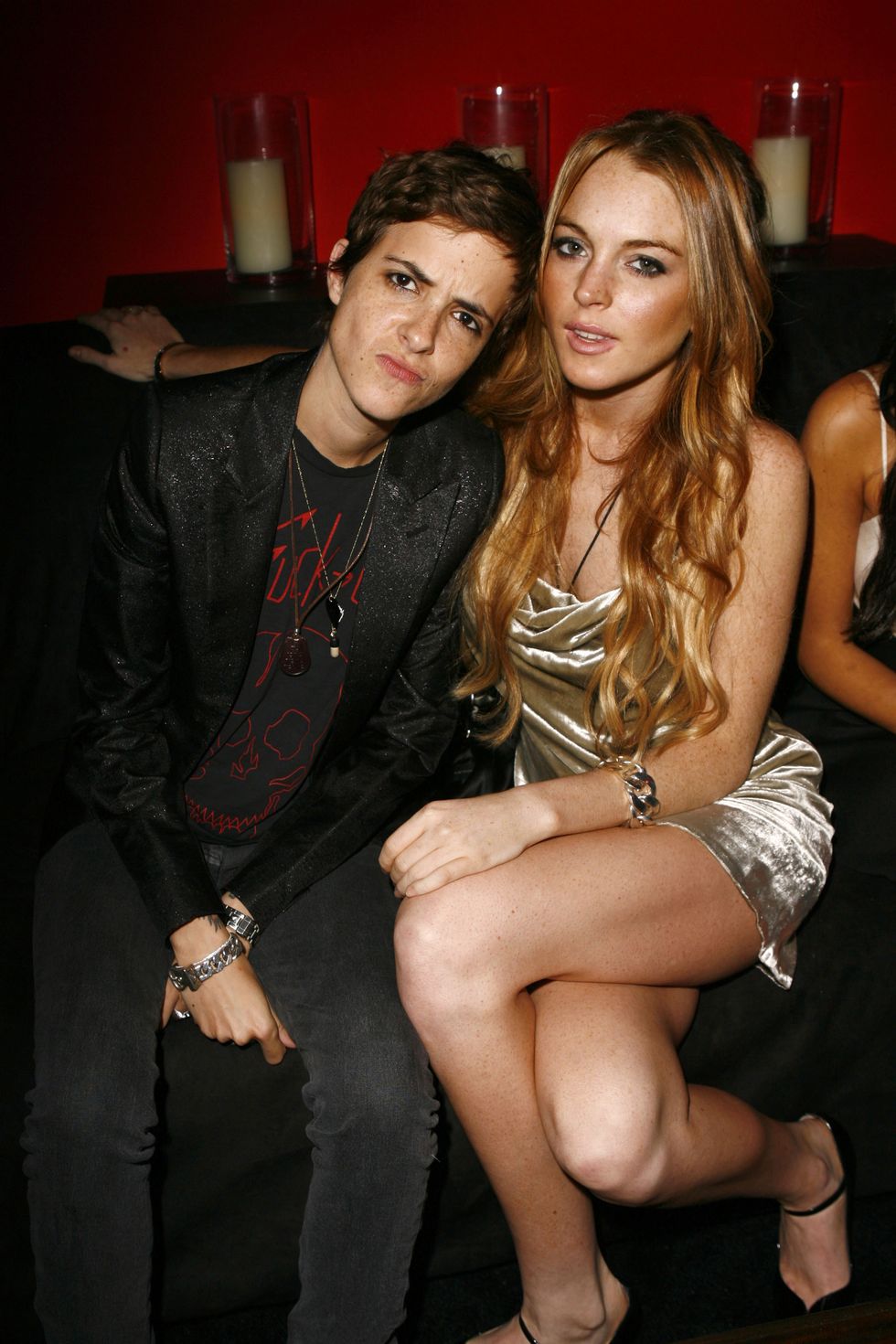 Lindsay Lohan và Samantha Ronson năm 2008