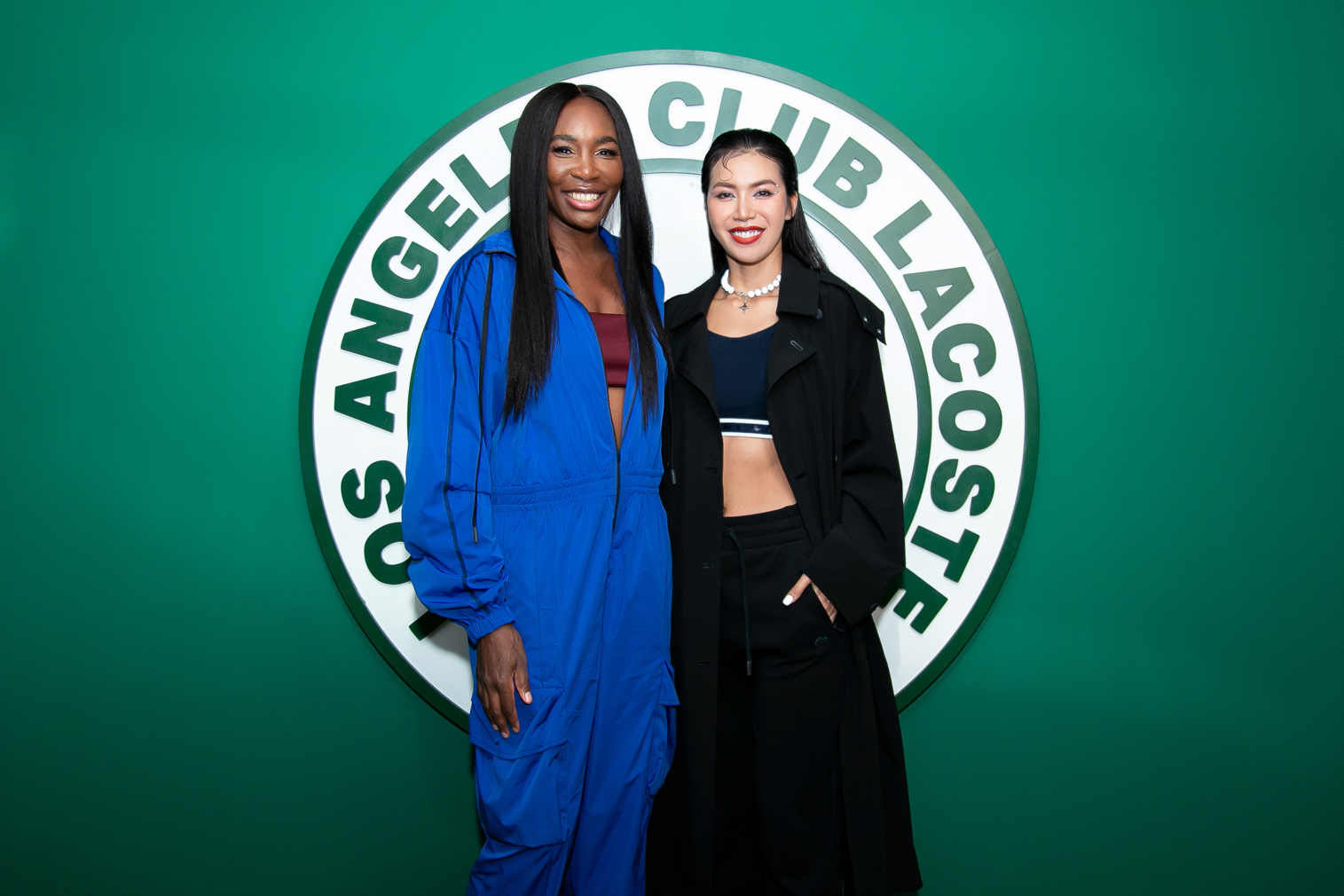 Minh Tú  và Venus Williams trong sự kiện LA Lacoste Club