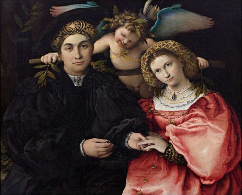 Bức tranh "Micer Marsilio Cassotti và vợ Faustina" của Lorenzo Lotto