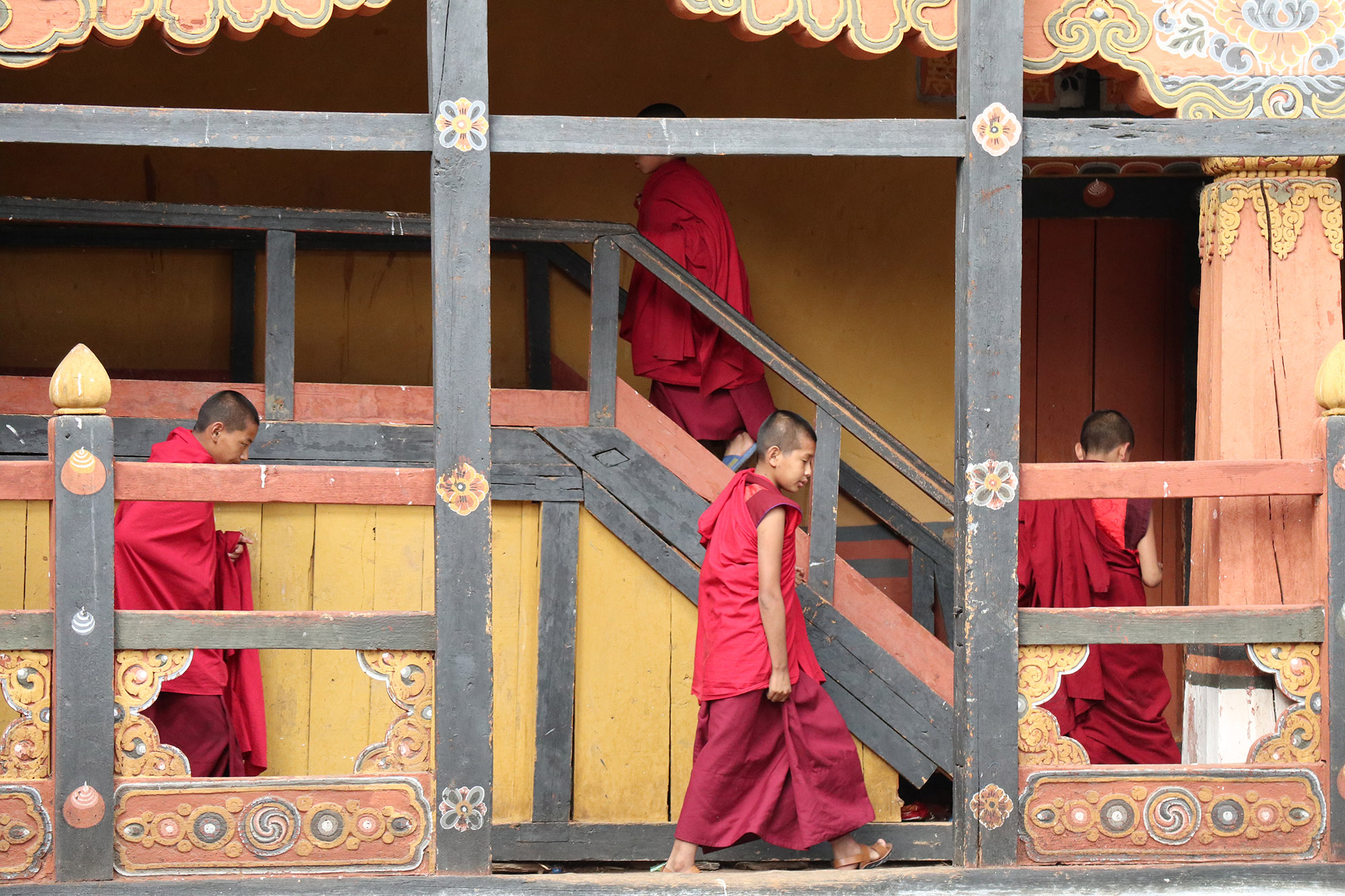 bhutan các nhà sư trẻ