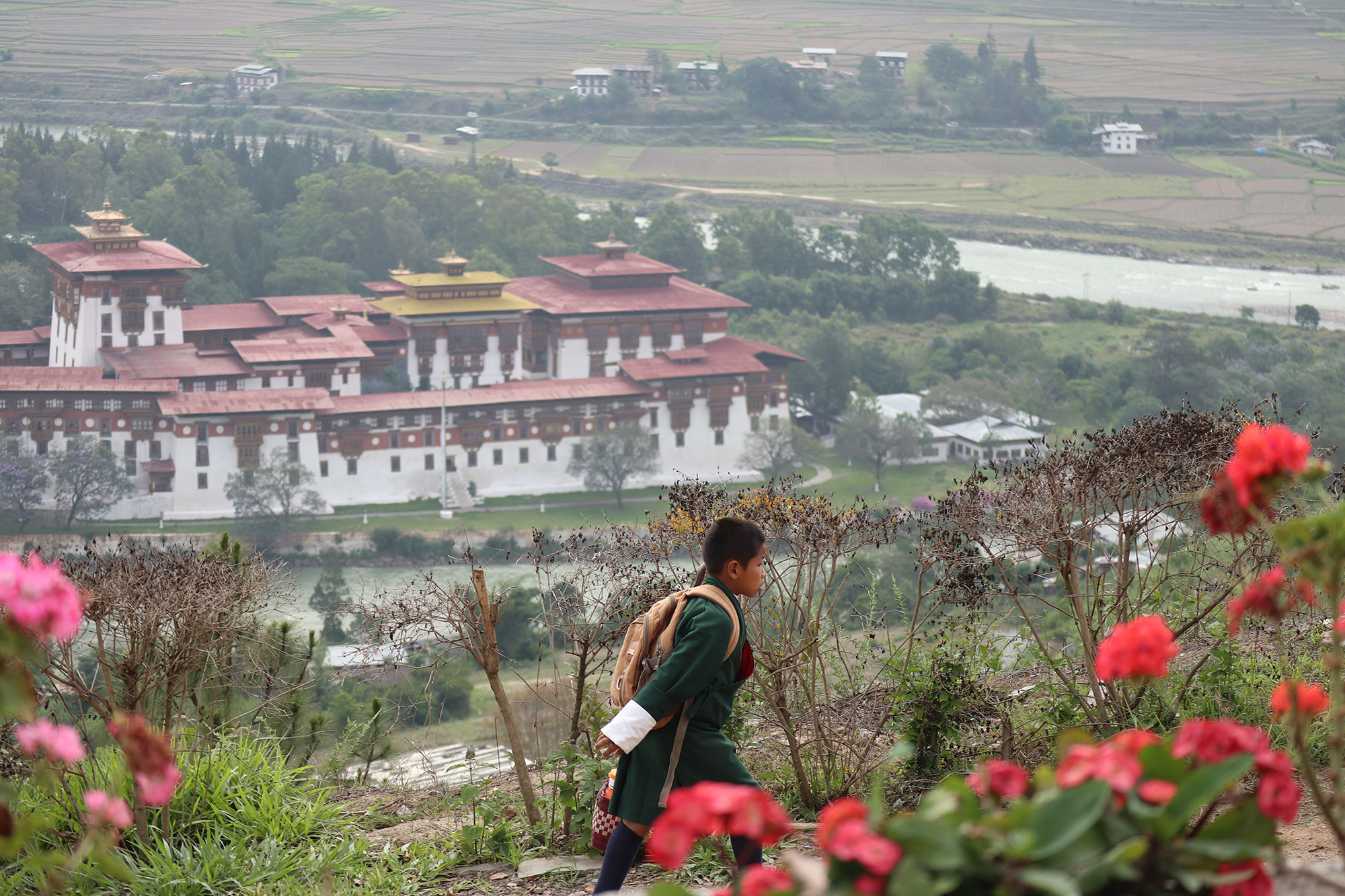 bhutan người dân trên núi