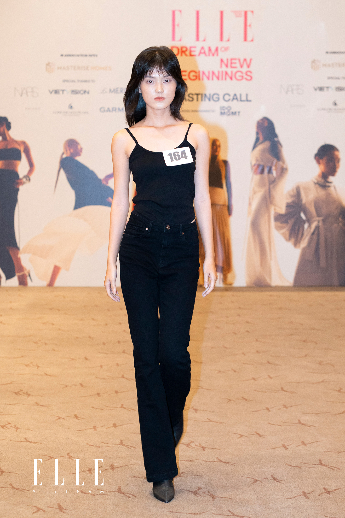 người mẫu trong buổi Casting người mẫu trong ELLE Fashion Show 2022
