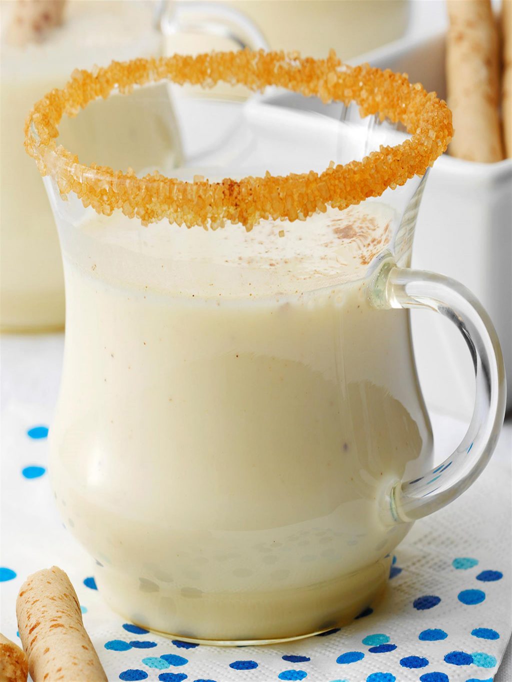 brandy eggnog cocktail ELLE