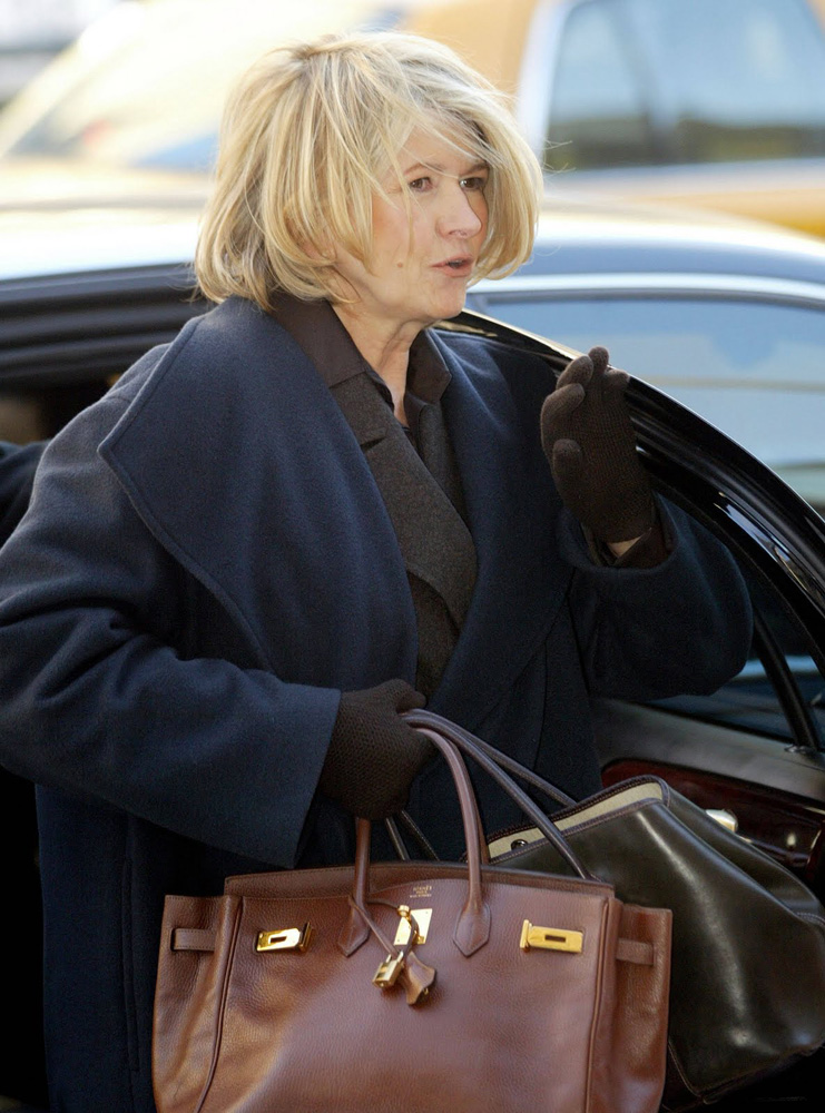 Martha Stewart cùng chiếc túi hermes Birkin
