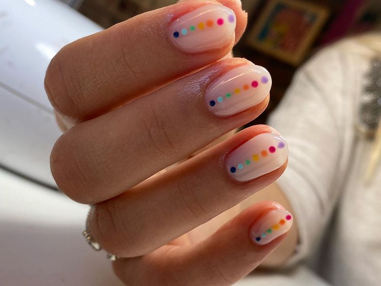 Nail chấm bi 