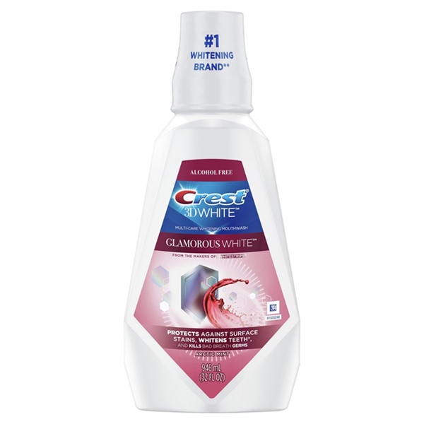 Nước súc miệng Crest 3D White Glamorous White Mouthwash Arctic Mint