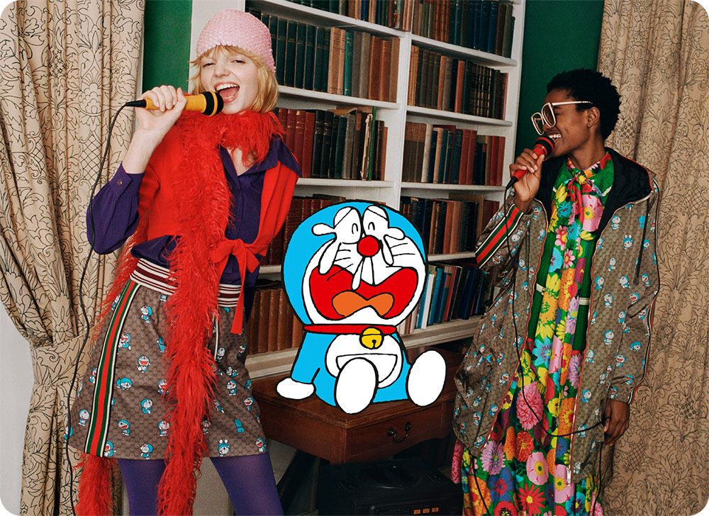 gucci và phim hoạt hình doraemon