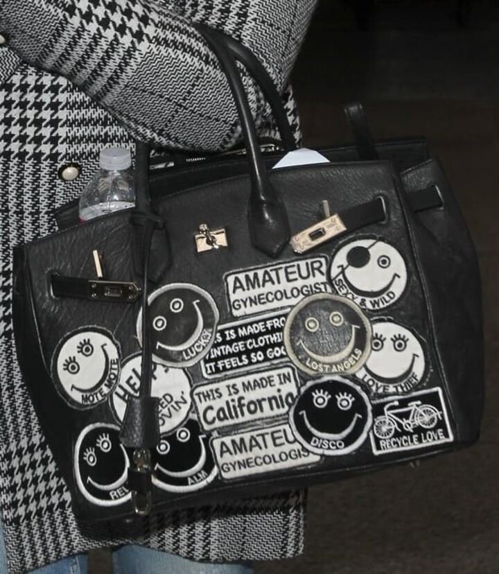 kelly osbourne custom túi xách bằng sticker