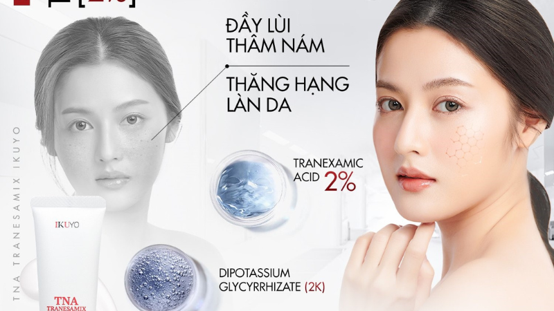 TNA Tranesamix 2% là sản phẩm chuyên trị nám da, tàn nhang