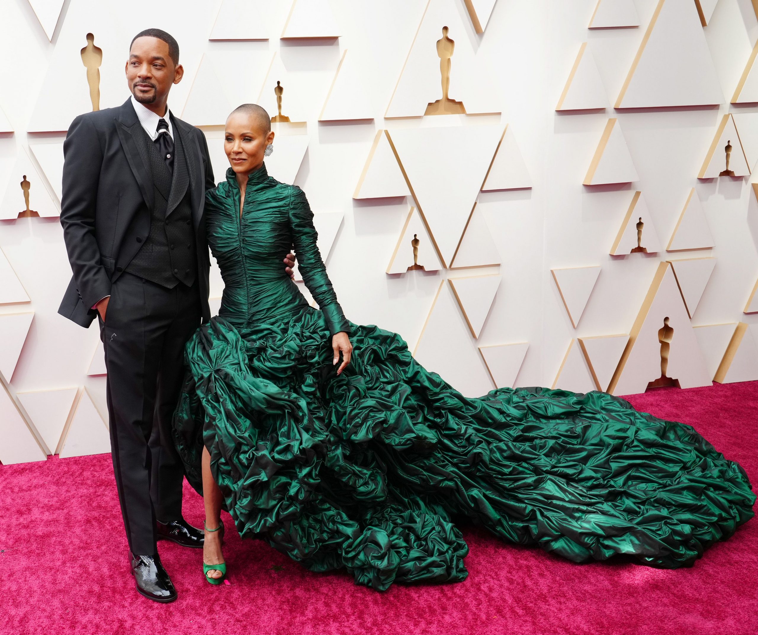 will smith và vợ tại oscar 2022