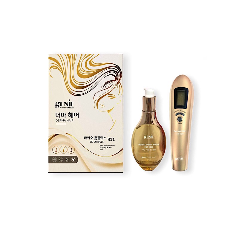 Lược ánh sáng laser Demar Hair kèm Serum dưỡng tóc Bio complex B11 Genie