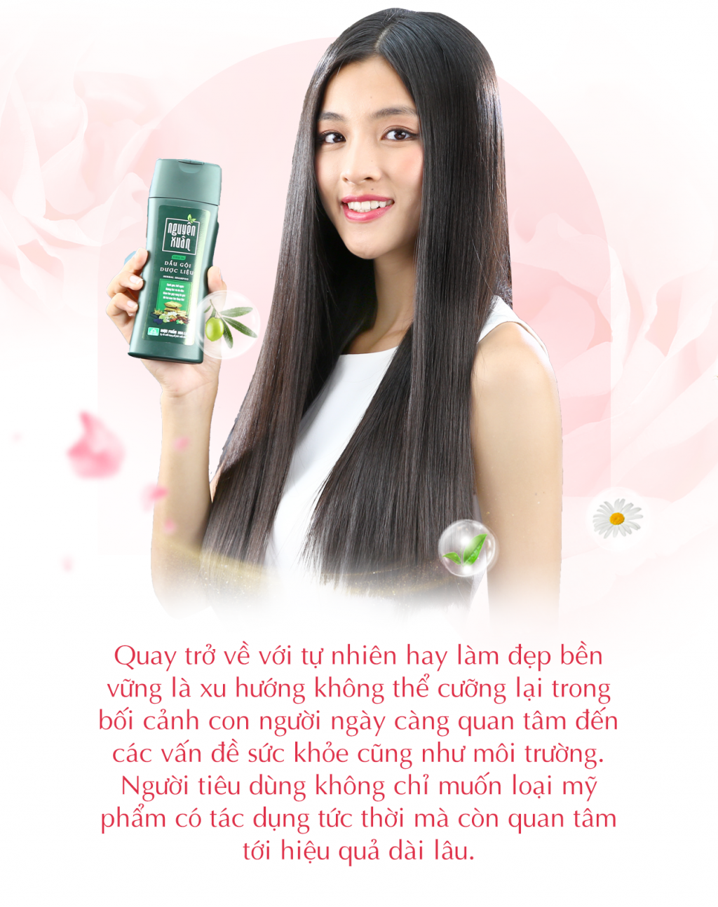Dầu gội đầu mùa xuân.