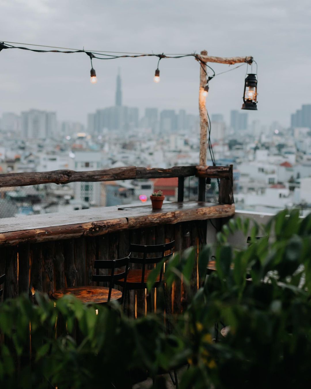 ráng chiều rooftop