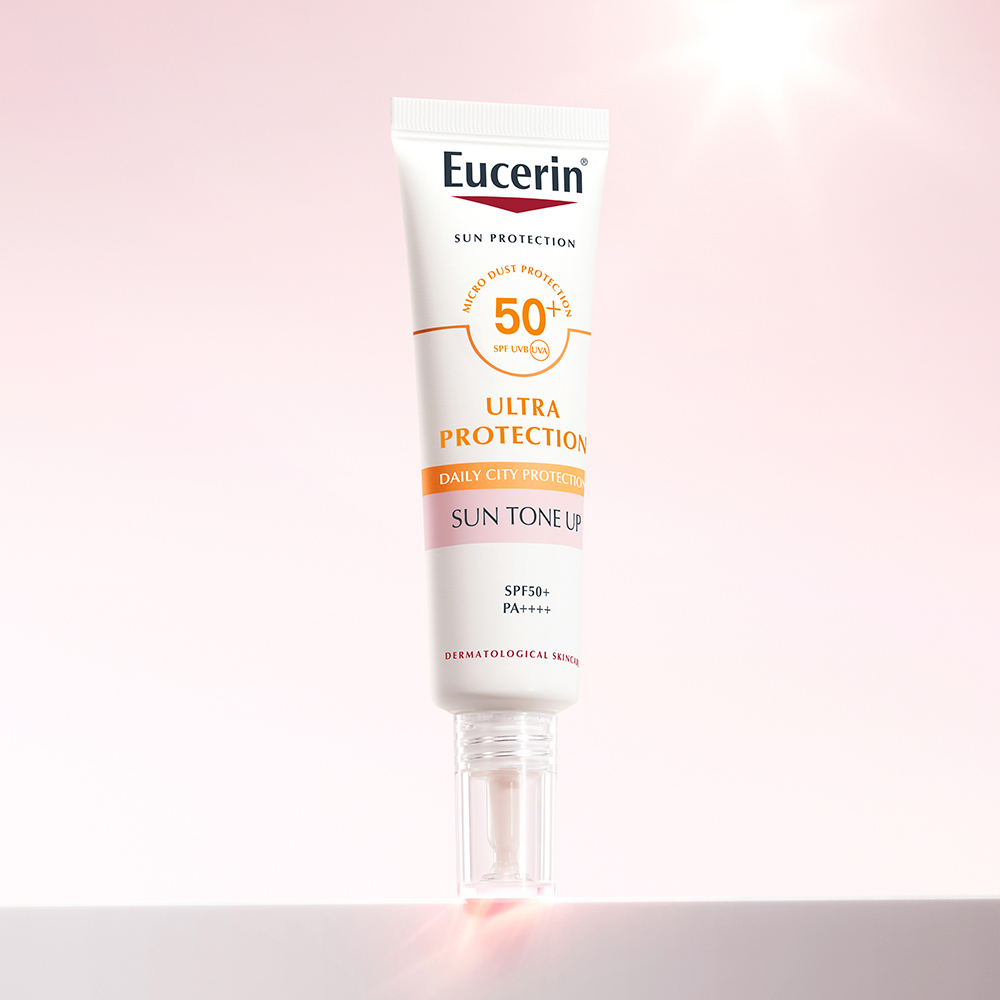 Eucerin sun tone up là bước đầu quan trọng nhất trong chu trình dưỡng da buổi sáng.