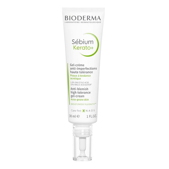 Sản phẩm Bioderma giúp bạn giảm mụn trán.