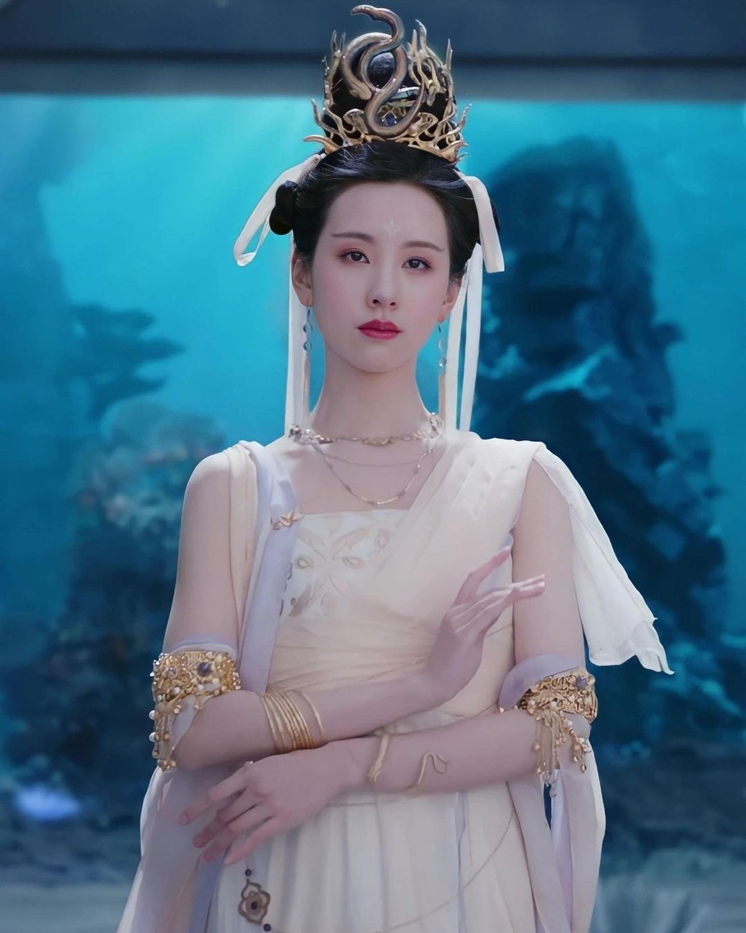 Thánh nữ Thiên Hoan Trần Đô Linh trong phim Hoa Ngữ Trường Nguyệt Tẫn Minh