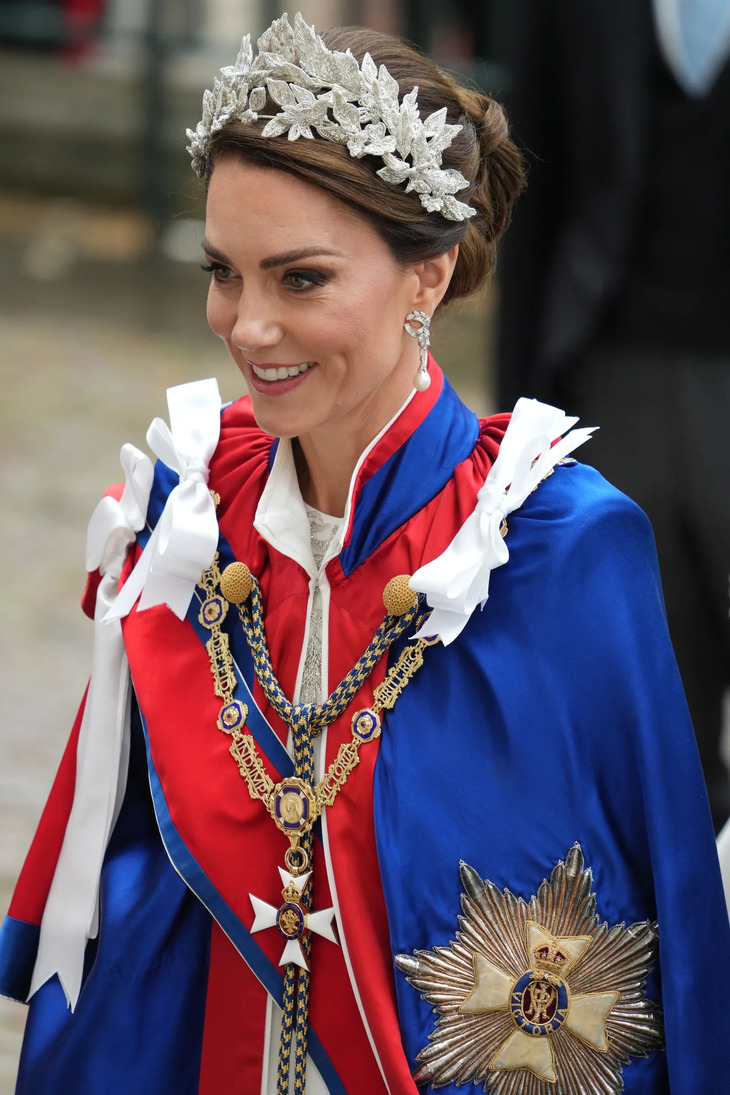 Kate Middleton tại sự kiện đăng quang Vua Charles III. Ảnh Getty Images.