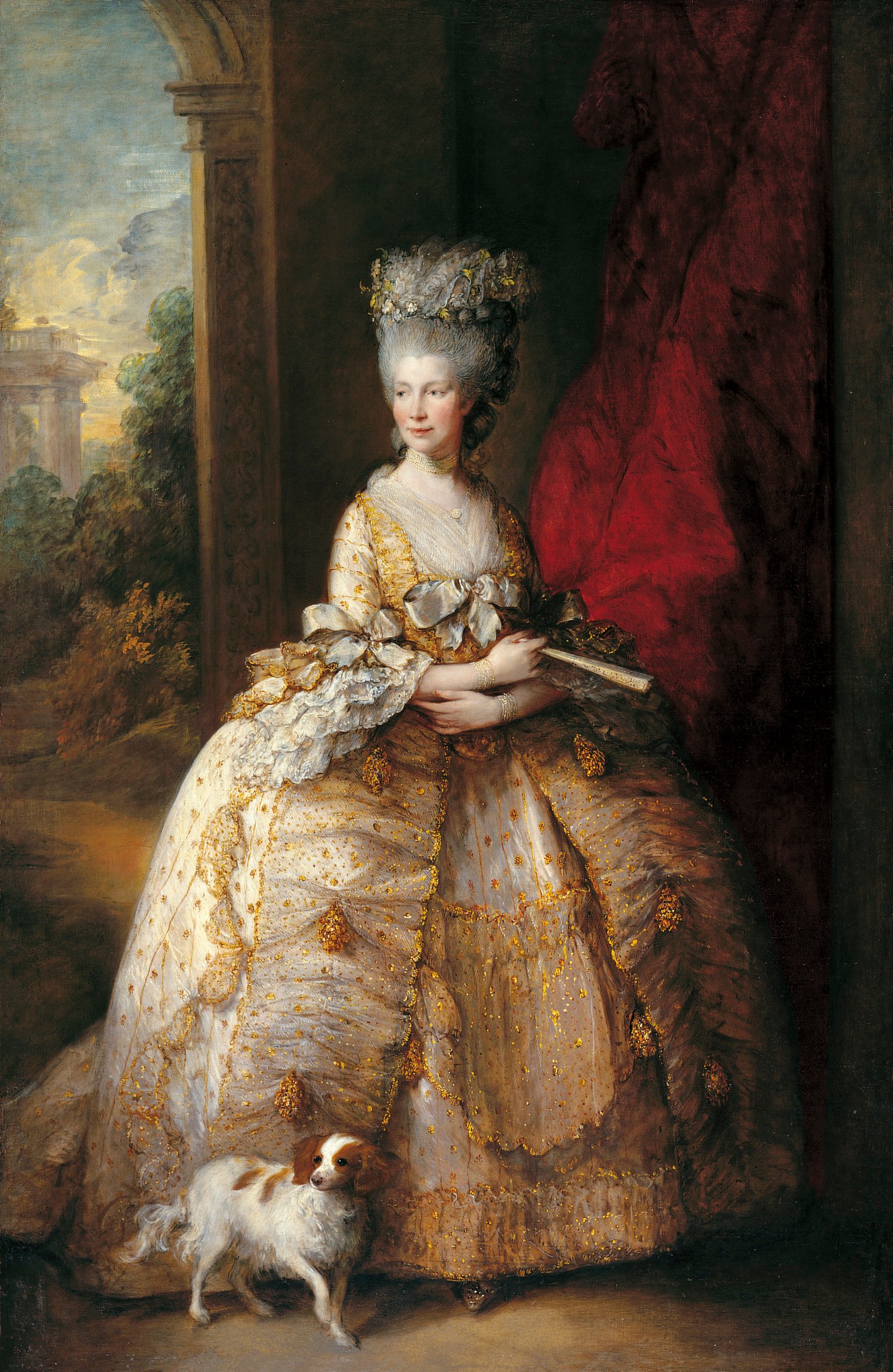Bức họa chân dung Vương hậu Charlotte bởi họa sĩ Thomas Gainsborough