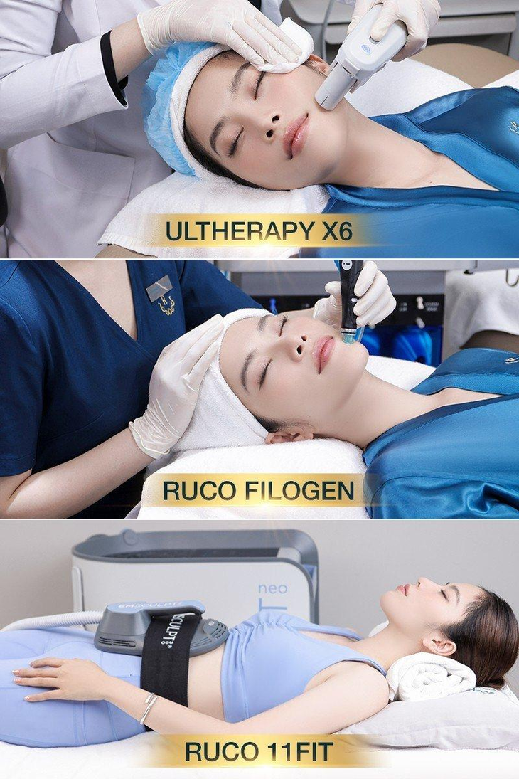 Nam Em đã trải nghiệm rất nhiều công nghệ trẻ hóa da và thon gọn cơ thể tại Ruco International Clinic