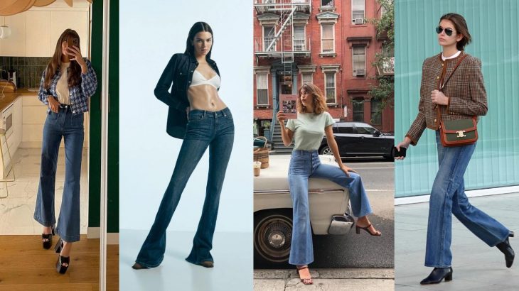 Biến hoá đa dạng phong cách từ Hè sang Đông với quần jeans bootcut | ELLE