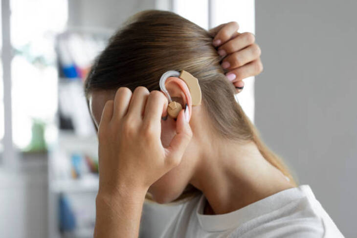 Bạn sẽ dễ bị tích tụ ráy tai nhiều hơn nếu thường xuyên sử dụng máy trợ thính. Ảnh: Getty Images.