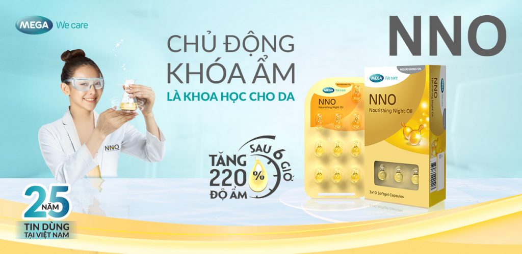 NNO giúp chủ động khoá ẩm khoa học cho da.