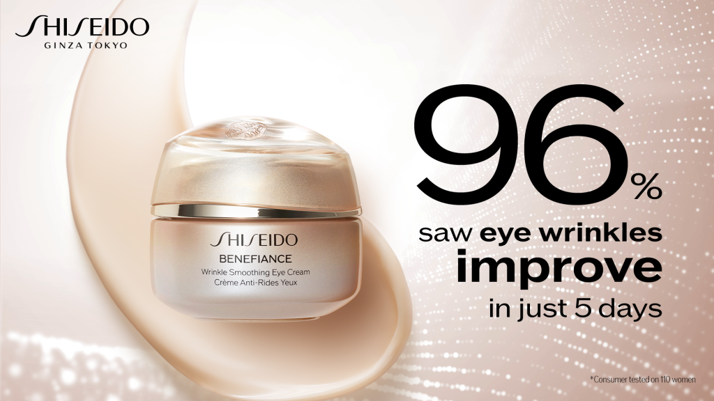 Sản phẩm làm đẹp Shiseido giúp cải thiện nếp nhăn.