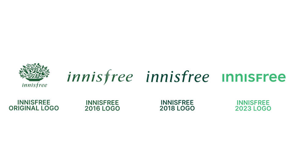 Sự đổi mới của logo Innisfree.