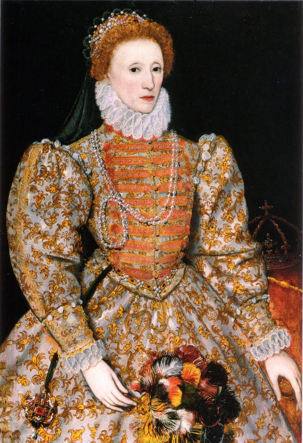 Kiểu tóc của nữ hoàng Elizabeth I của nước Anh.