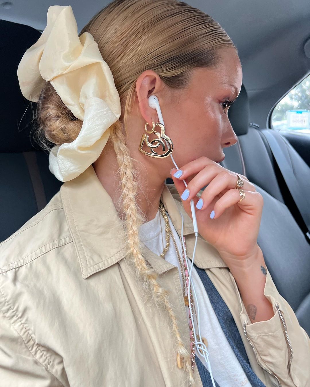 linmick diện scrunchy phụ kiện