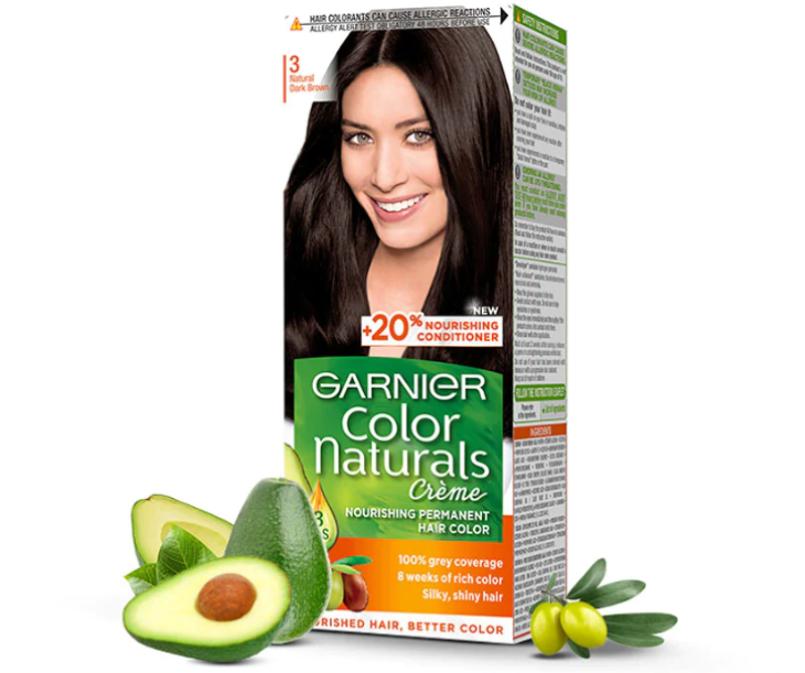 Garnier Color Naturals Crème Hair Color. Màu Dark Brown