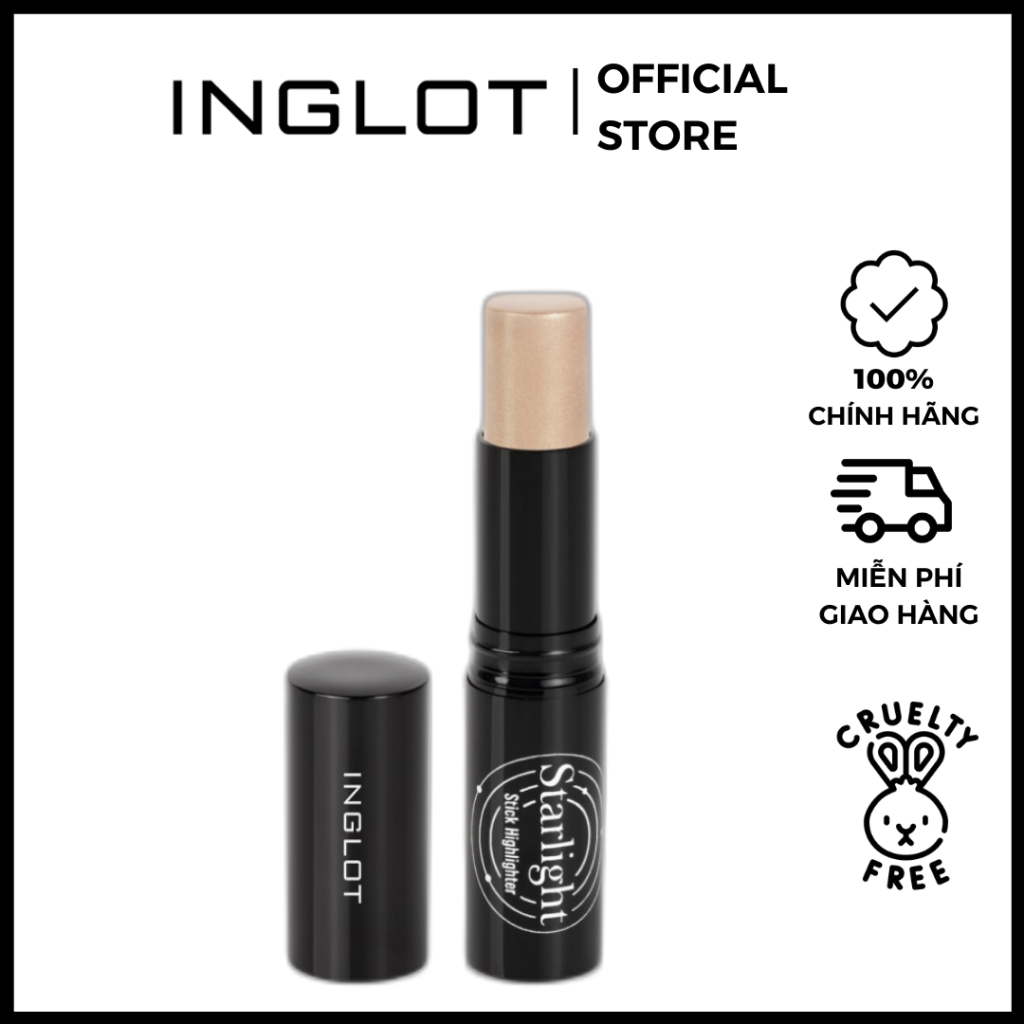 highlighter inglot dạng thỏi trang điểm mắt môi mọng nước