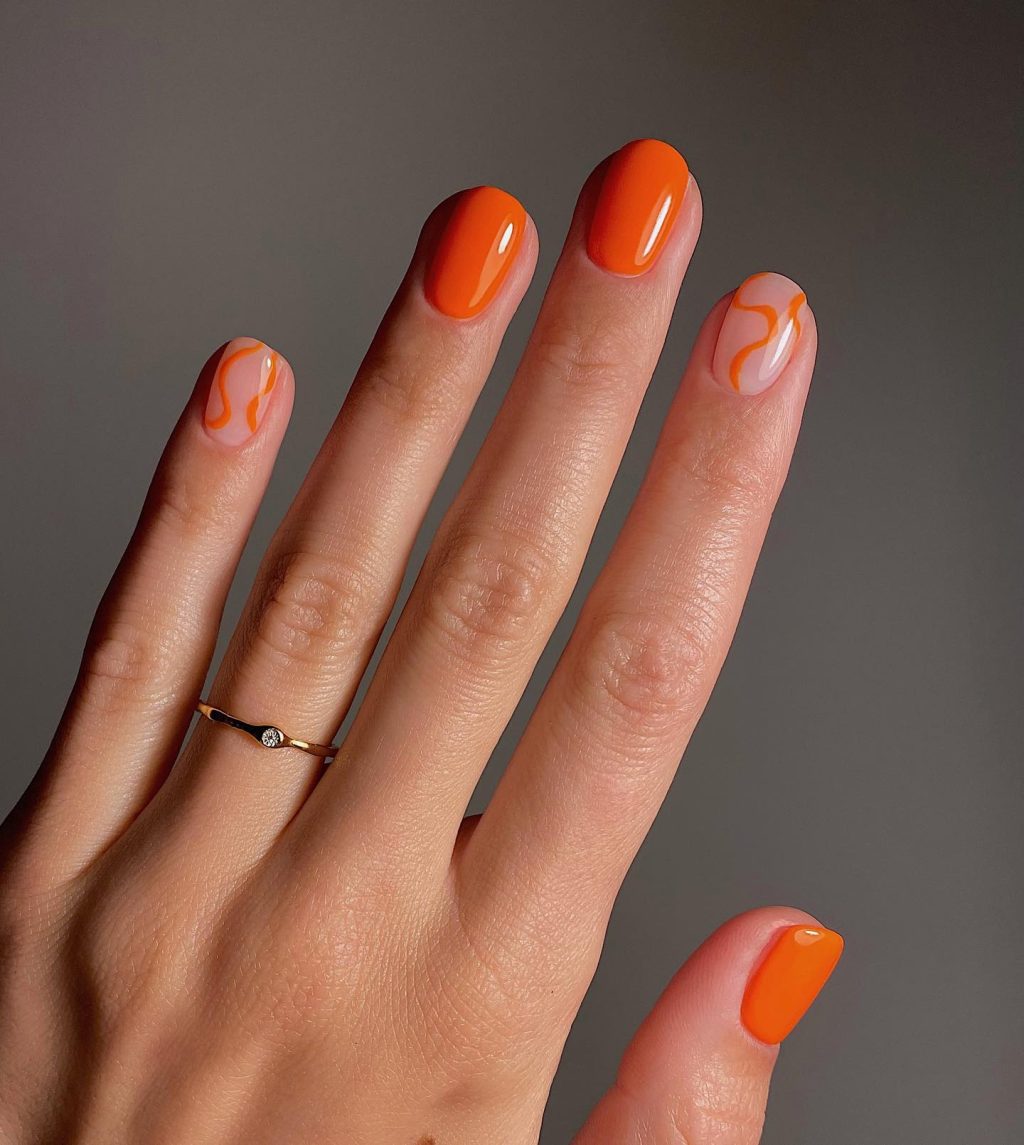 1001 ý tưởng nail đẹp màu cam cho ngày Halloween