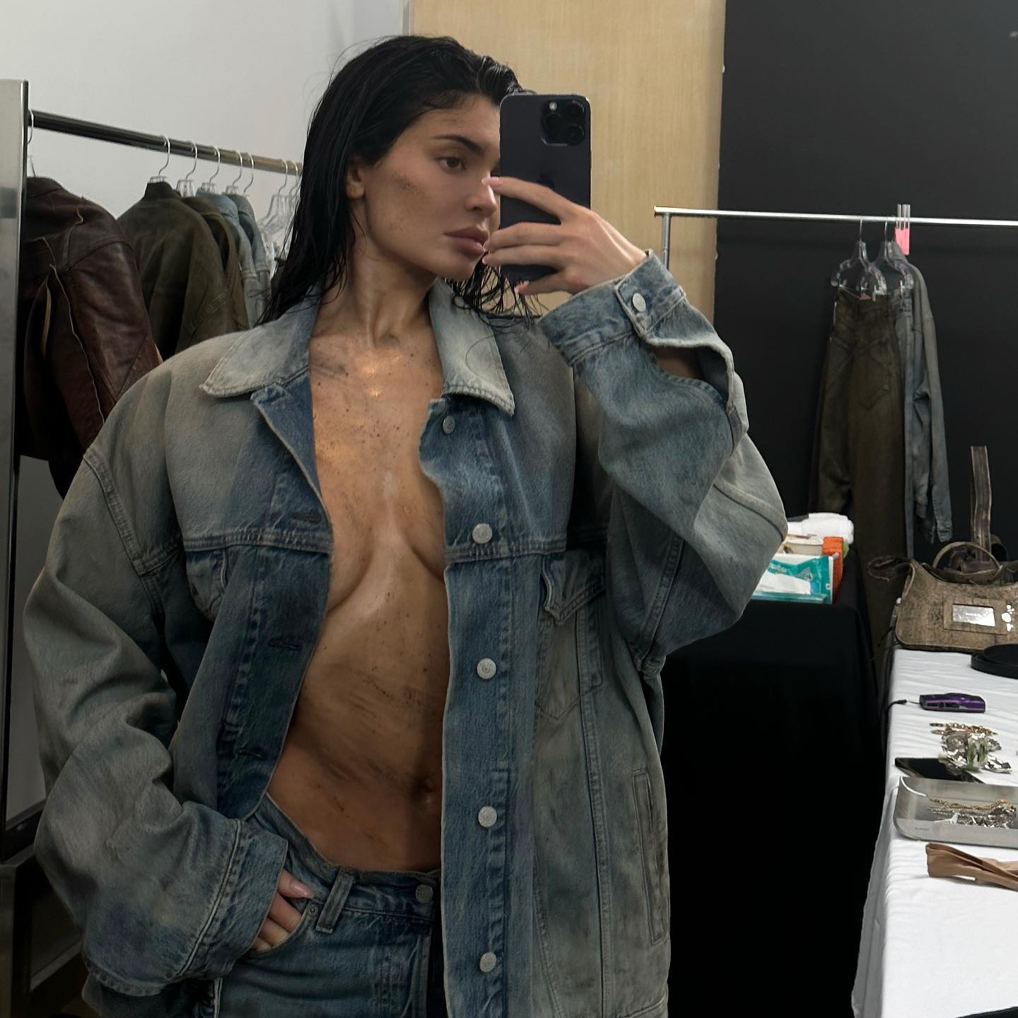 kylie jenner denim