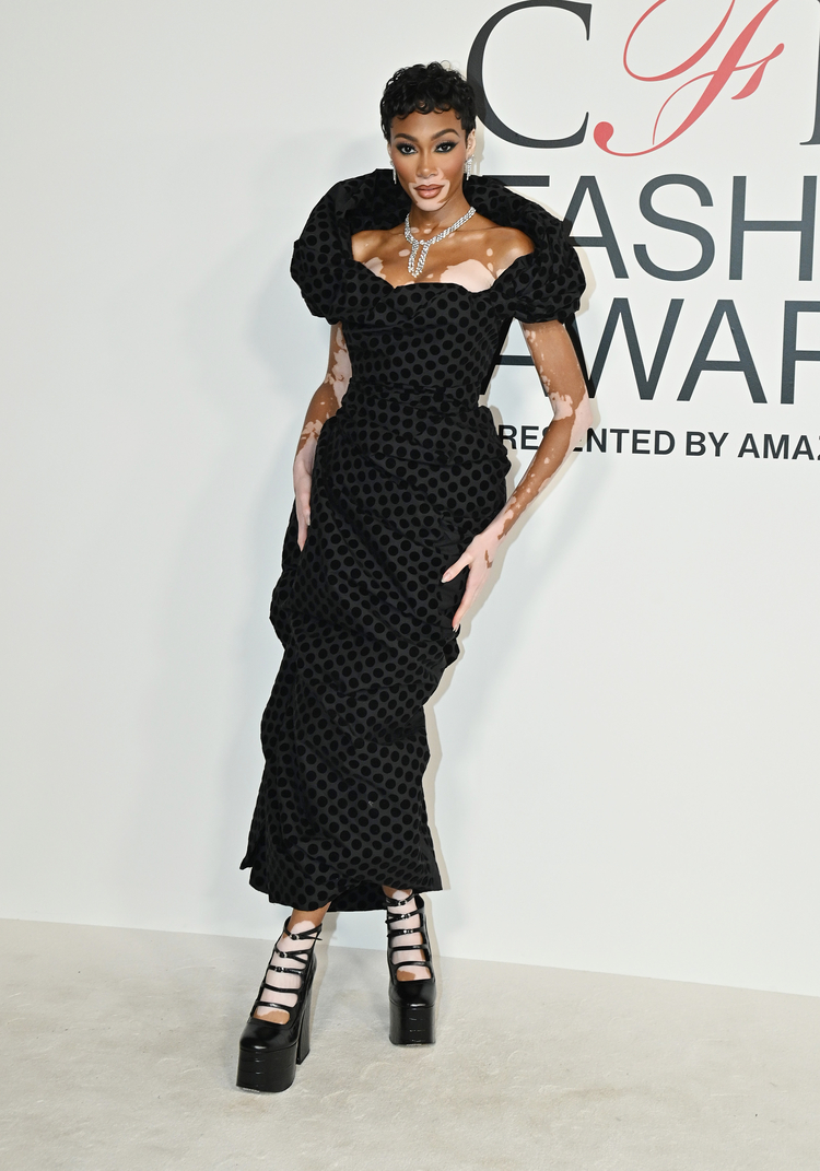 winnie harlow anne hathaway cfda