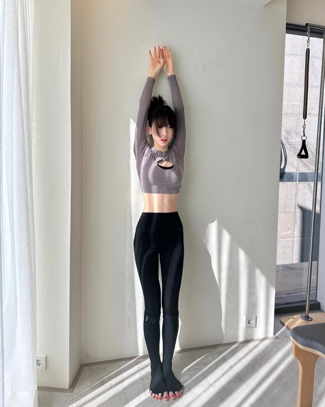 taeyeon snsd pilates yoga