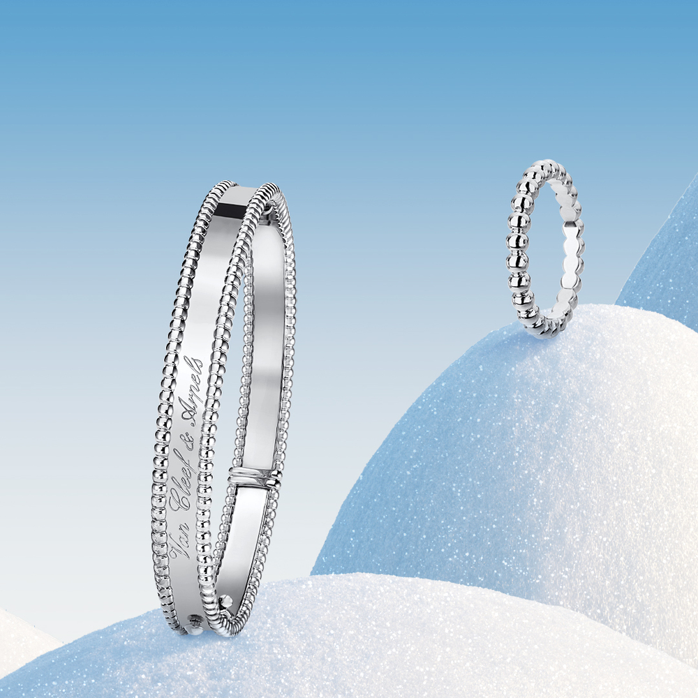 BST Perlée của Van Cleef & Arpels: Điệu nhảy hân hoan của trang sức và đồng  hồ mùa lễ hội | ELLE