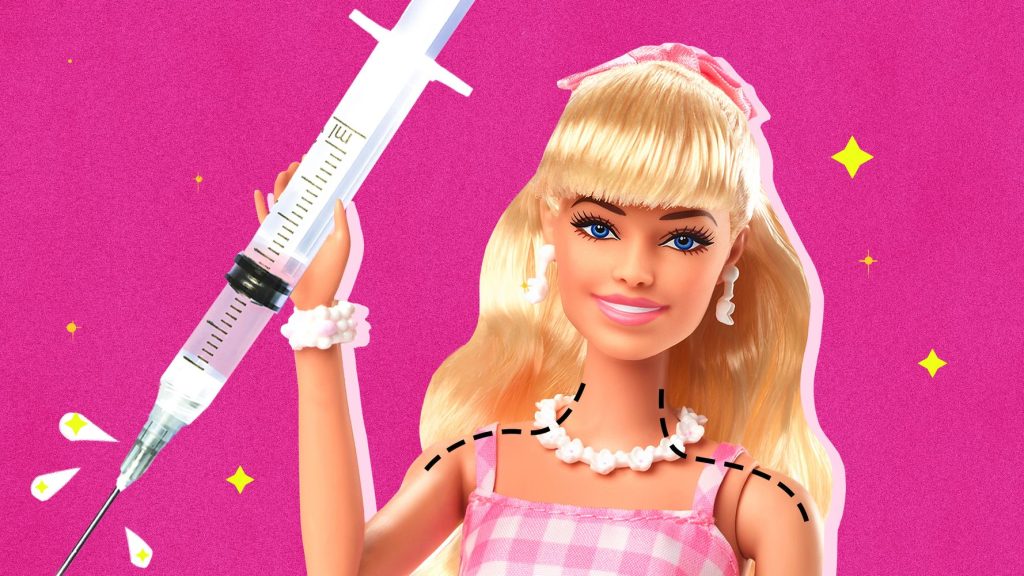 Barbie Botox: Lăng kính không phải màu hồng của trào lưu chiếc “vai mắc áo”