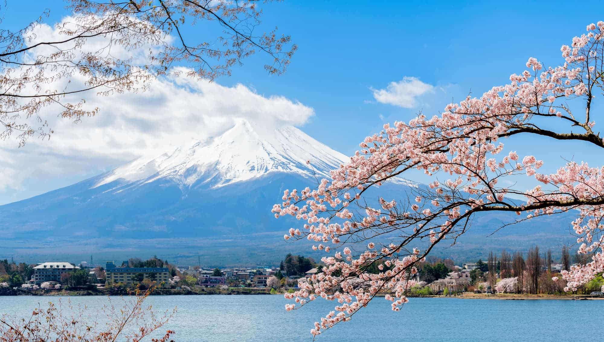 Ngắm núi Phú Sĩ từ hồ Kawaguchiko