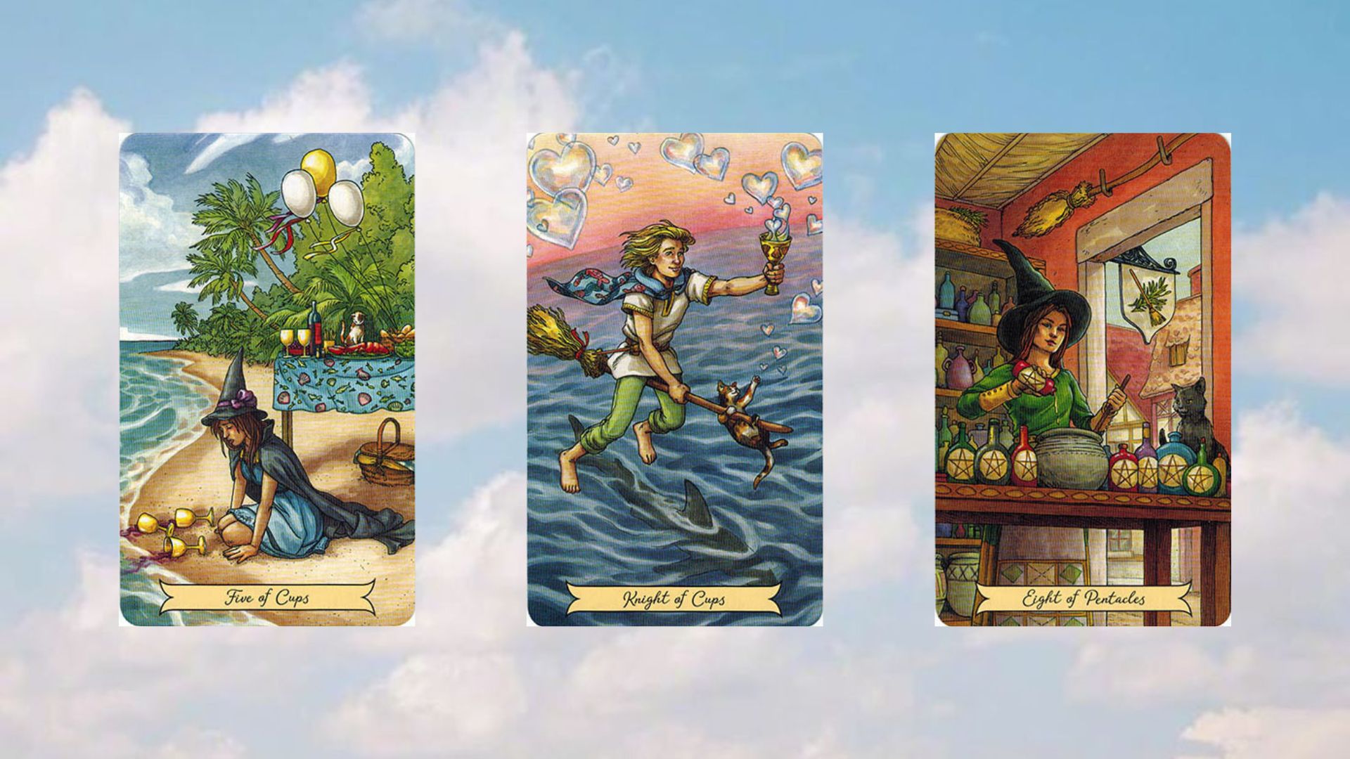 trải bài tarot tụ 2