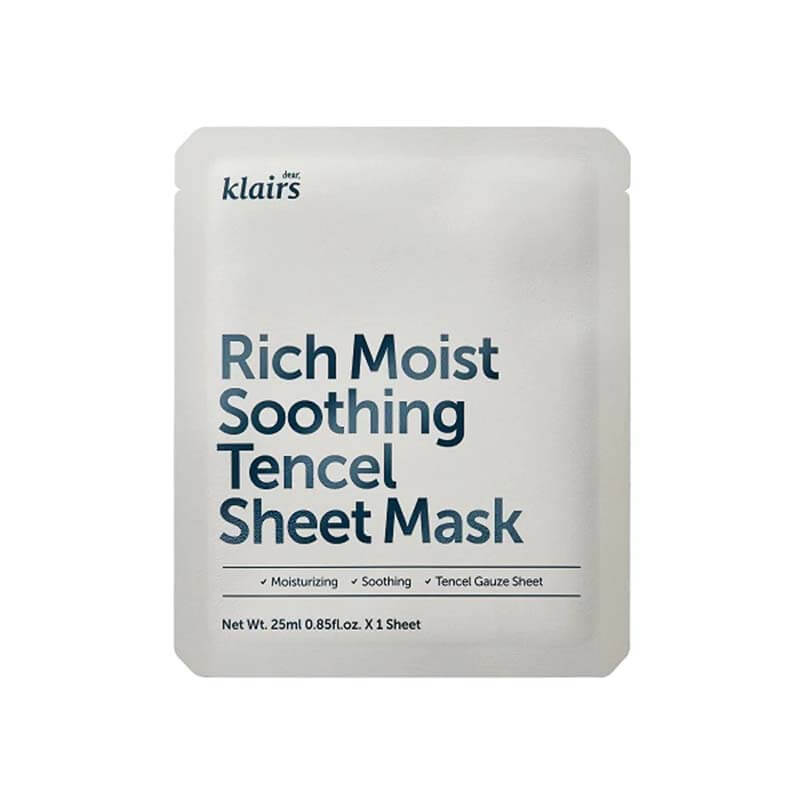 Mặt nạ giấy dưỡng ẩm Dear Klairs Rich Moist Soothing Tencel Sheet Mask.